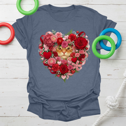 Floral Cat Love Tee