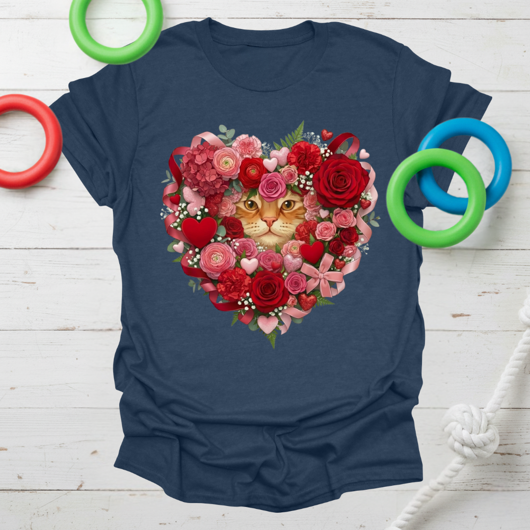 Floral Cat Love Tee