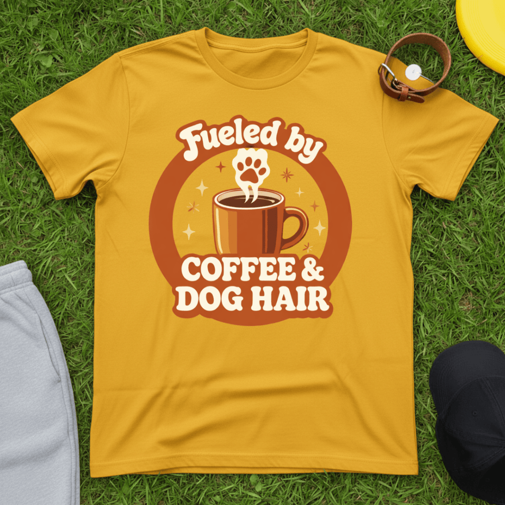 Retro Caffeine Dog Tee