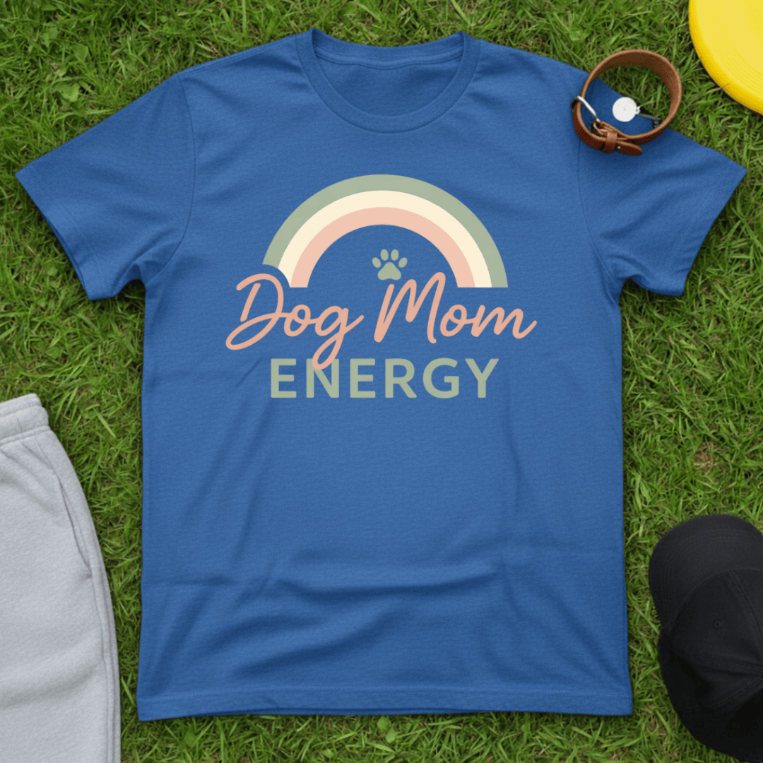 Dog Mom Energy Rainbow Tee