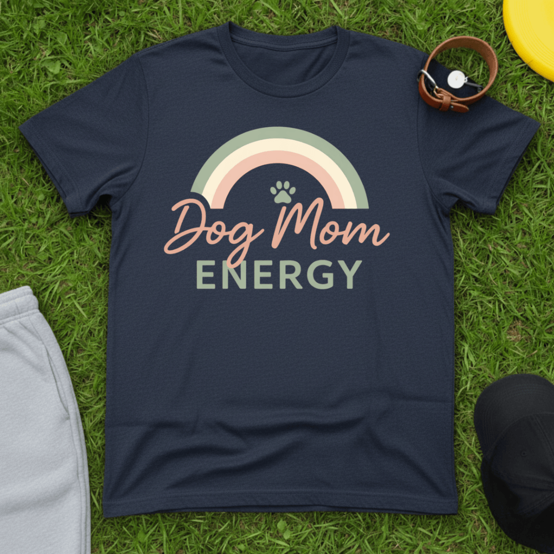 Dog Mom Energy Rainbow Tee