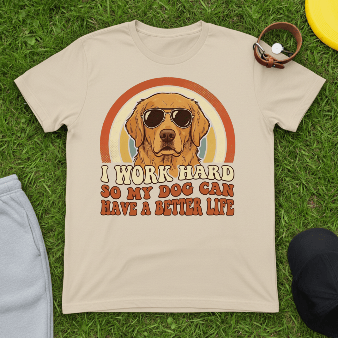 Cool Retro Dog Parent Tee