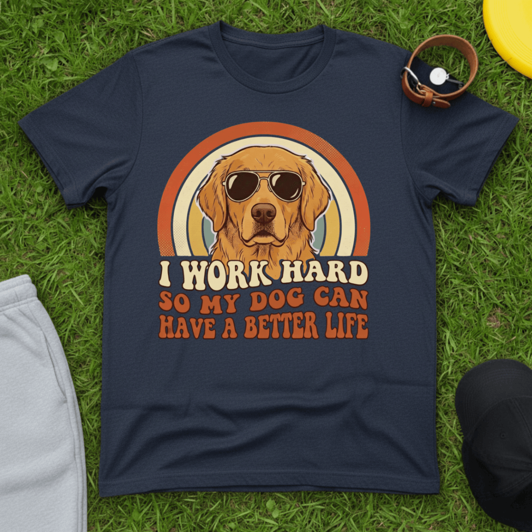 Cool Retro Dog Parent Tee