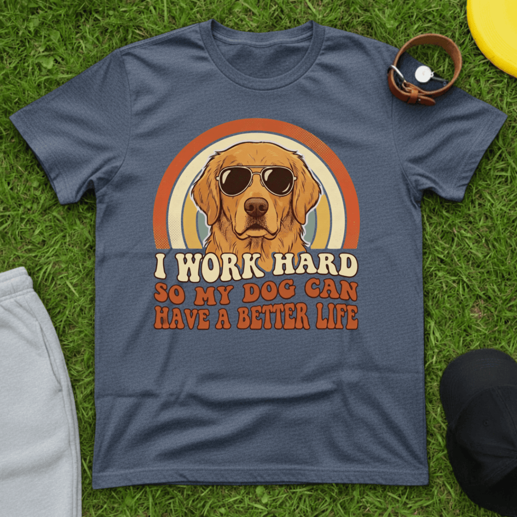 Cool Retro Dog Parent Tee