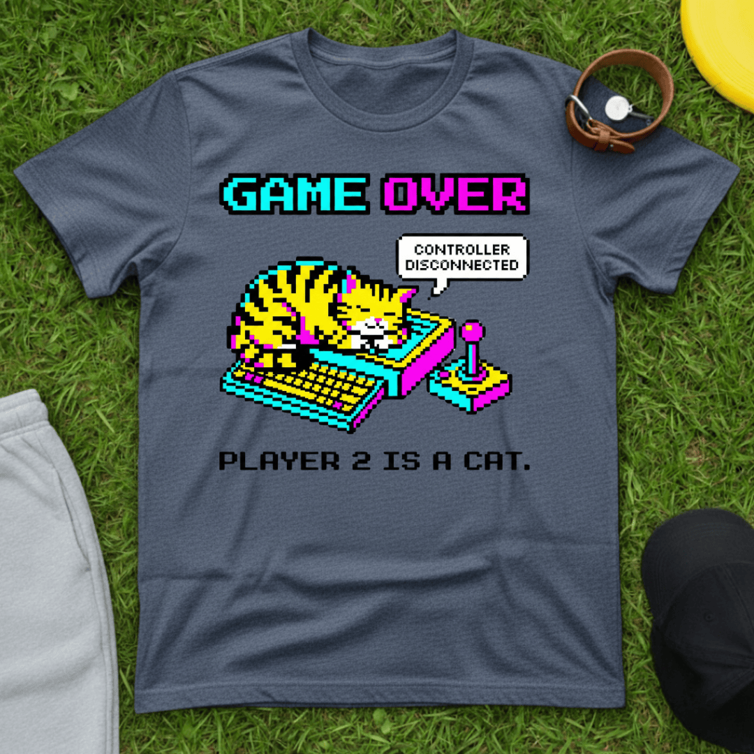 8-Bit Pixel Cat Tee