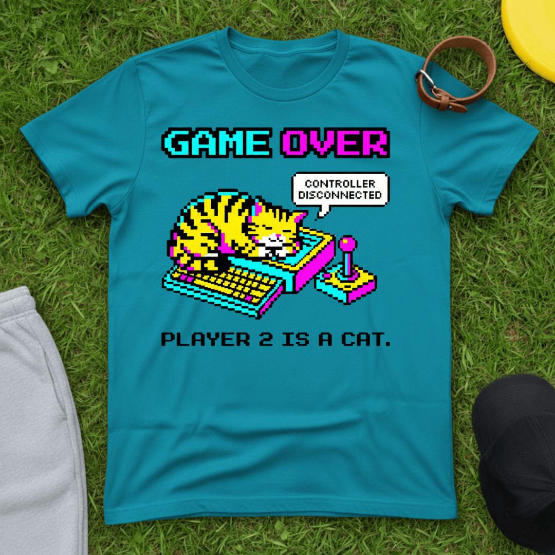 8-Bit Pixel Cat Tee