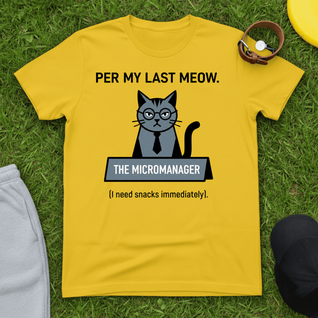 Sarcastic Office Cat Tee