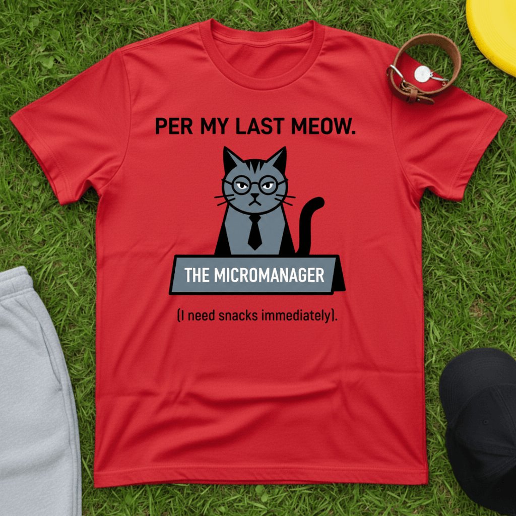 Sarcastic Office Cat Tee