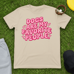 Pink Retro Groovy Dog Tee