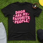Pink Retro Groovy Dog Tee