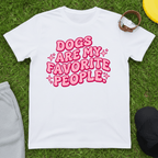 Pink Retro Groovy Dog Tee