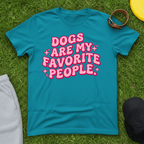 Pink Retro Groovy Dog Tee