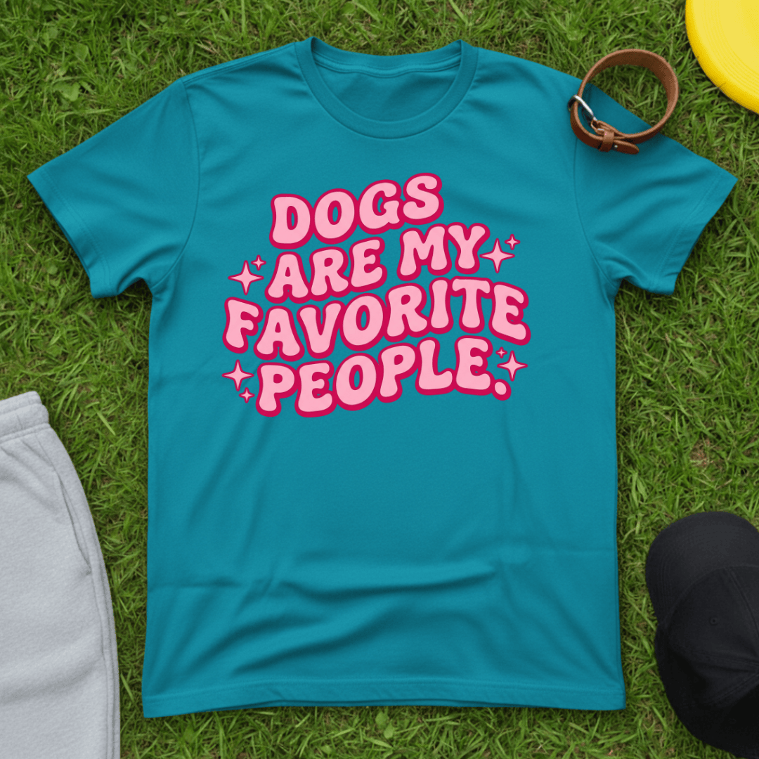 Pink Retro Groovy Dog Tee