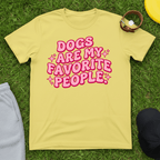 Pink Retro Groovy Dog Tee