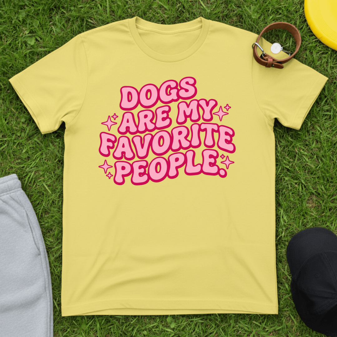 Pink Retro Groovy Dog Tee