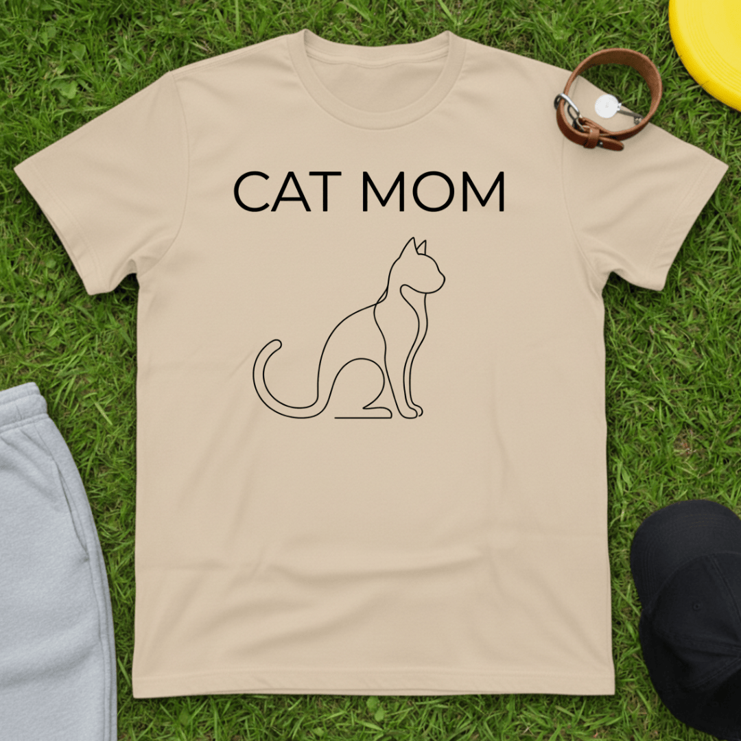 Minimalist Feline Essence Tee