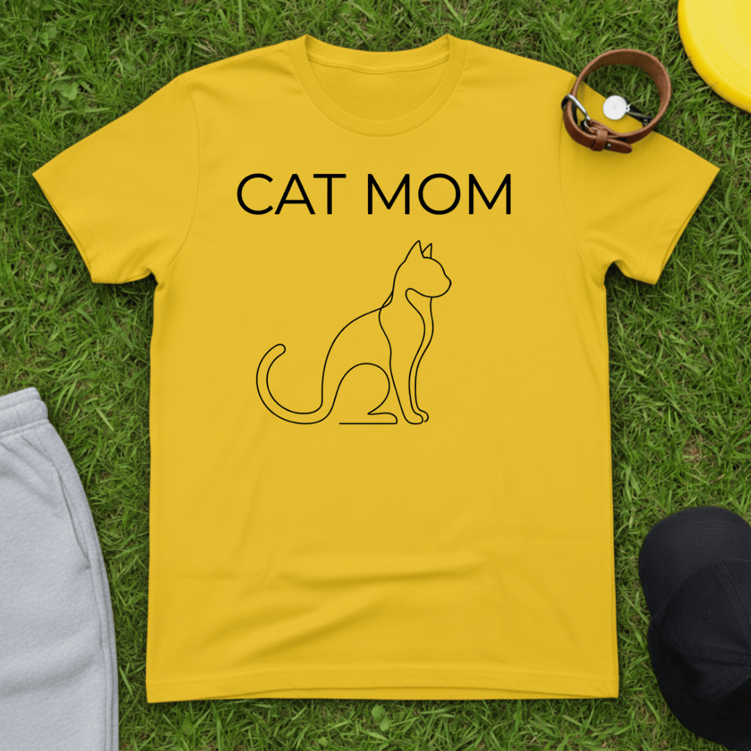 Minimalist Feline Essence Tee