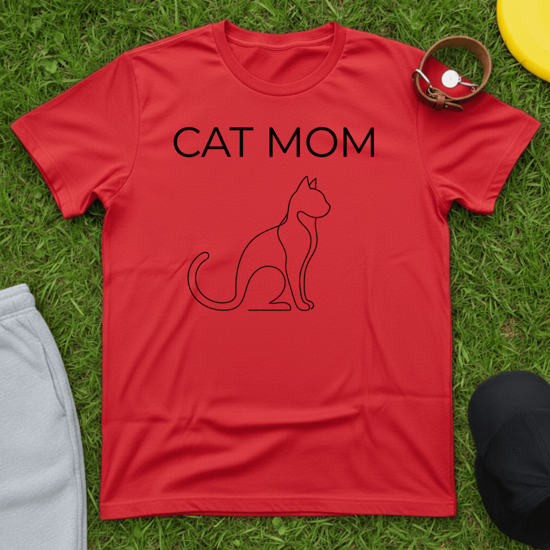 Minimalist Feline Essence Tee