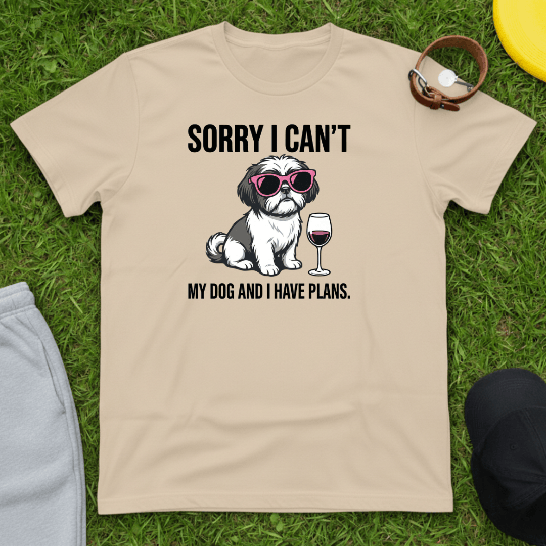 Wine & Dog Plans Tee