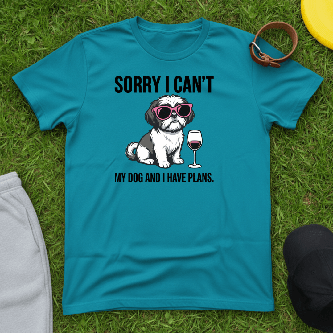 Wine & Dog Plans Tee