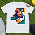 Abstract Dog & Cat Art Tee