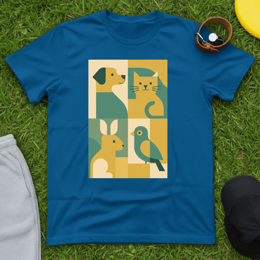 Abstract Pet Friends Tee