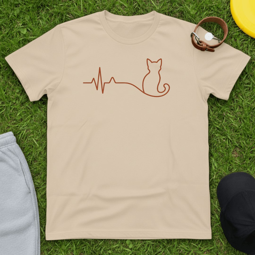 Cat Heartbeat Tee