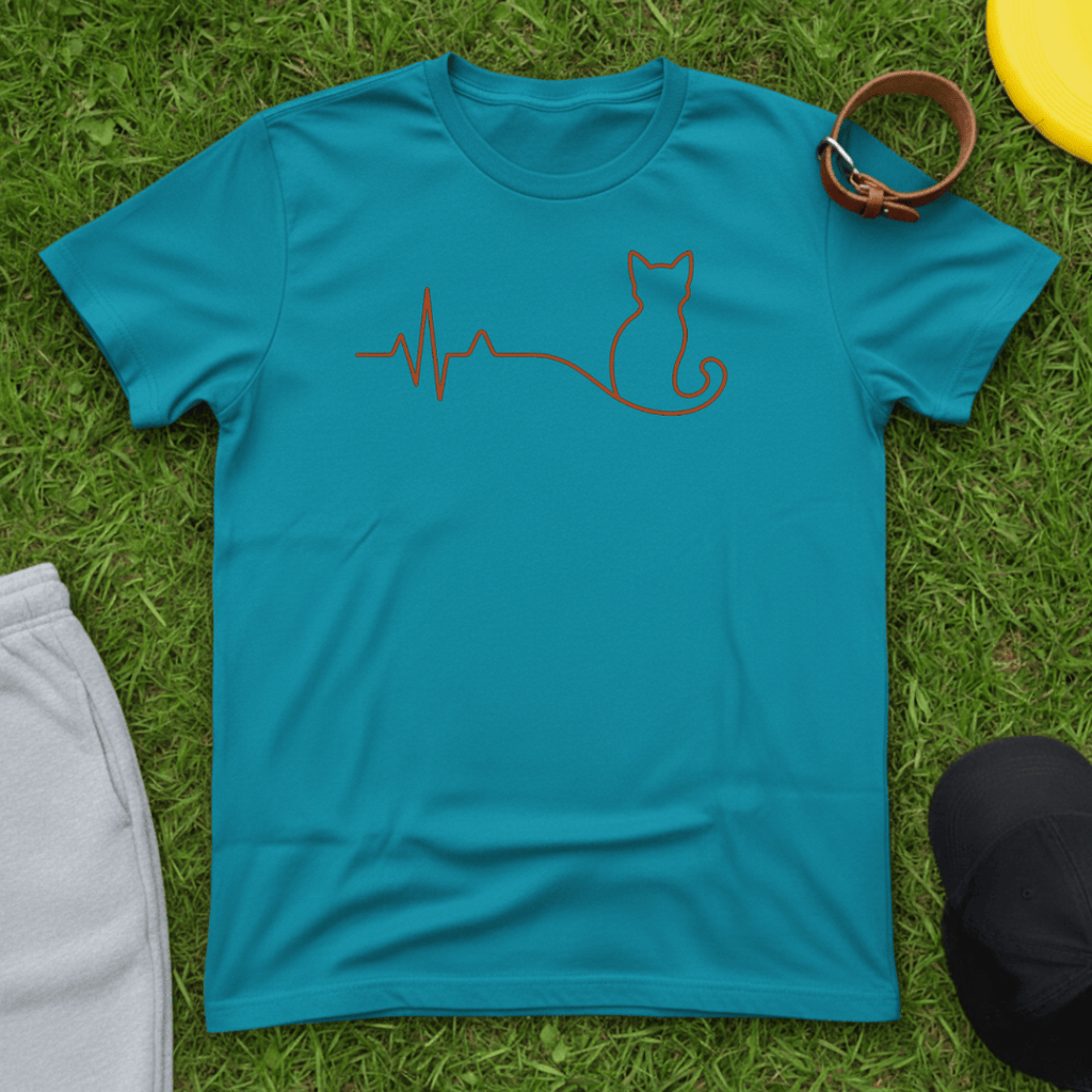 Cat Heartbeat Tee