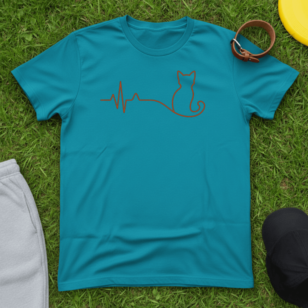 Cat Heartbeat Tee