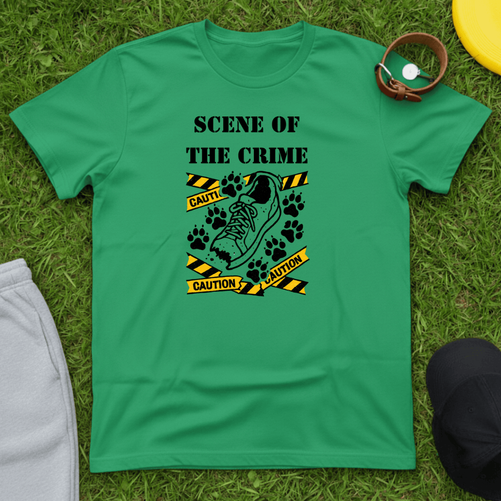 Caution Paw Prints Tee