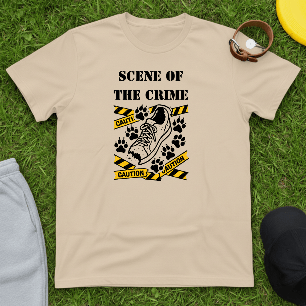 Caution Paw Prints Tee
