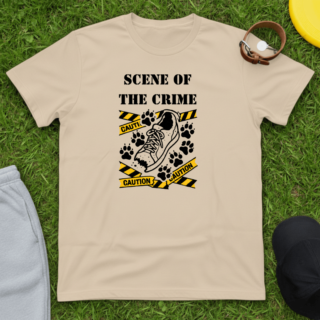 Caution Paw Prints Tee