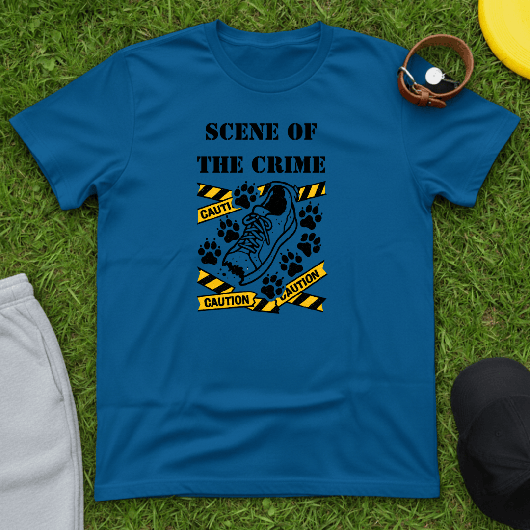 Caution Paw Prints Tee