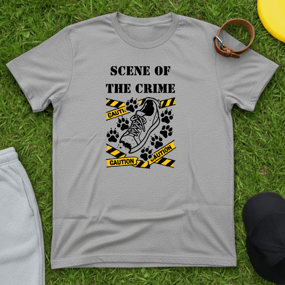 Caution Paw Prints Tee