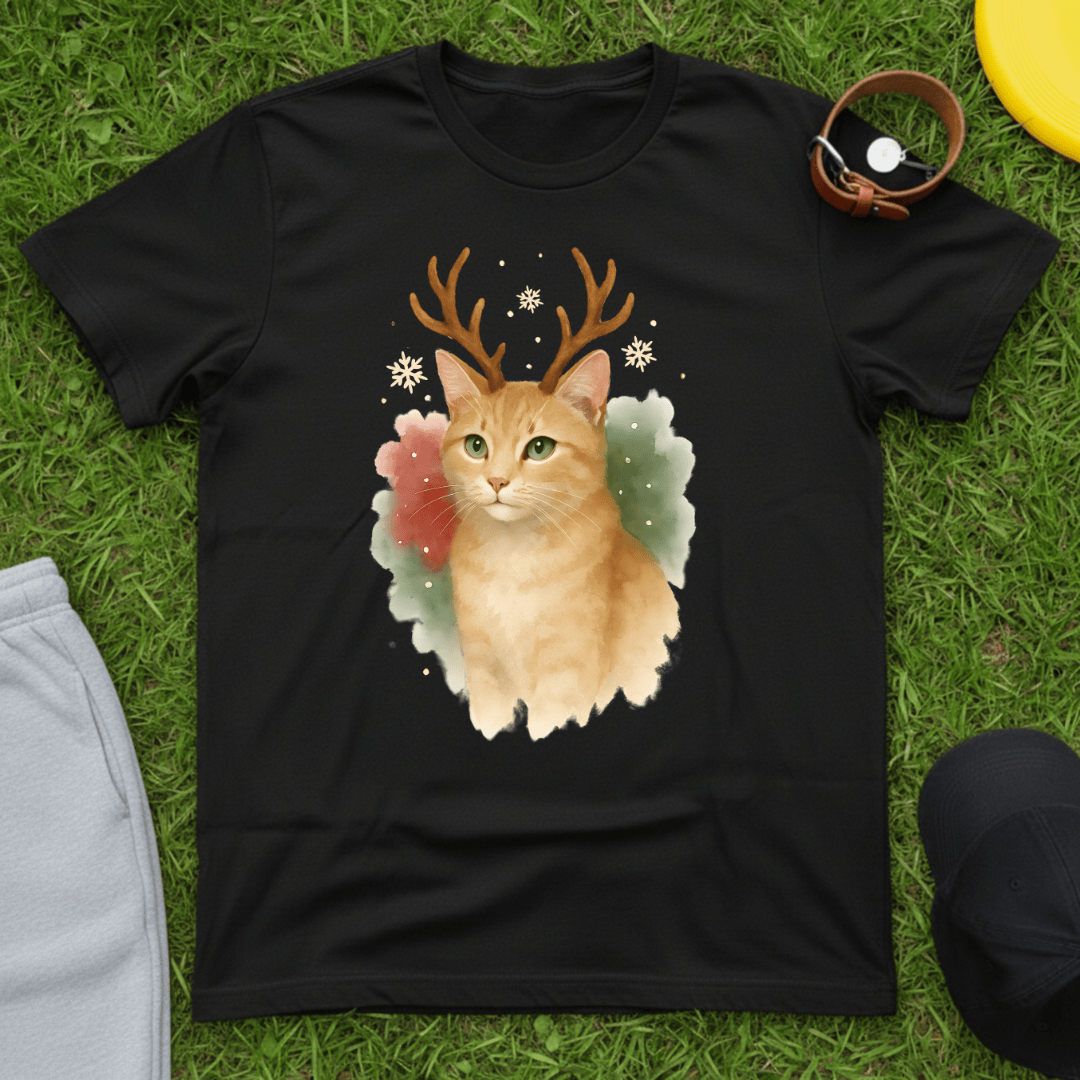 Christmas Ginger Cat Tee