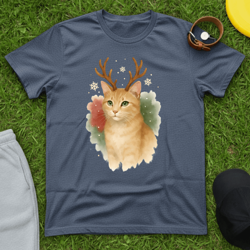 Christmas Ginger Cat Tee