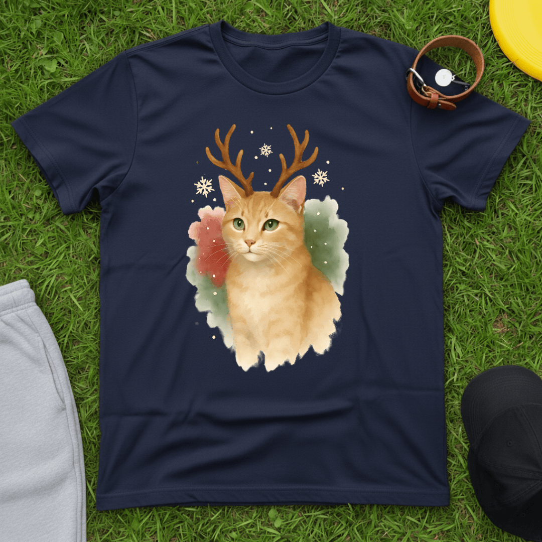Christmas Ginger Cat Tee