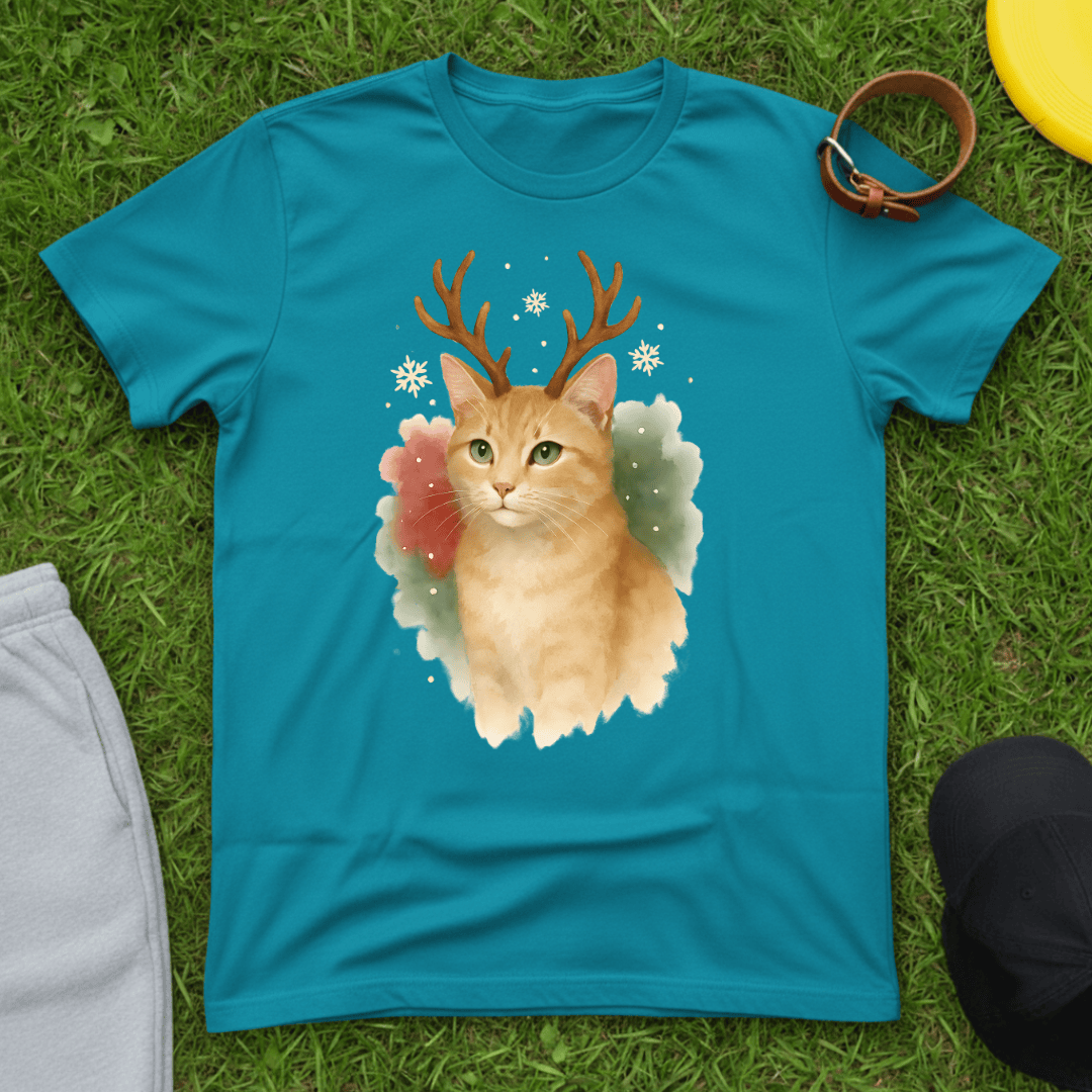 Christmas Ginger Cat Tee