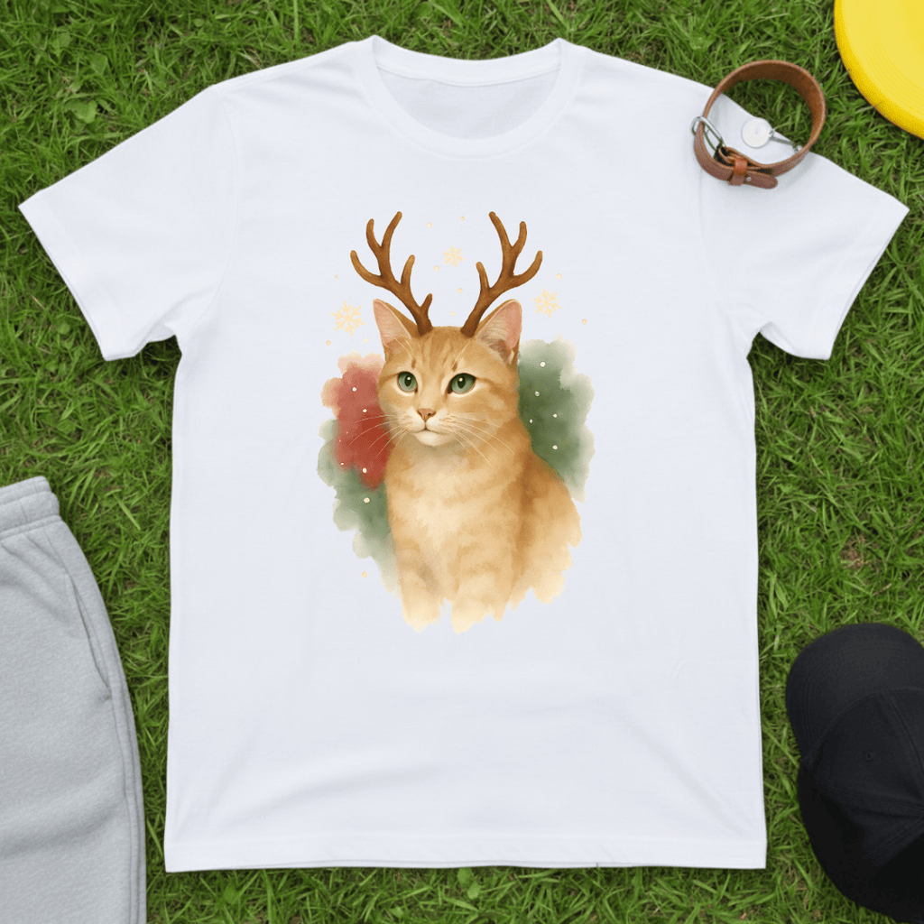 Christmas Ginger Cat Tee