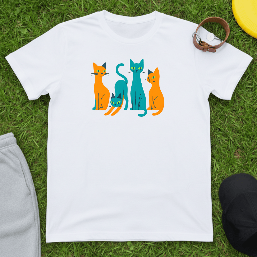 Color Pop Cats Tee