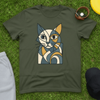 Cubist Cat Tee