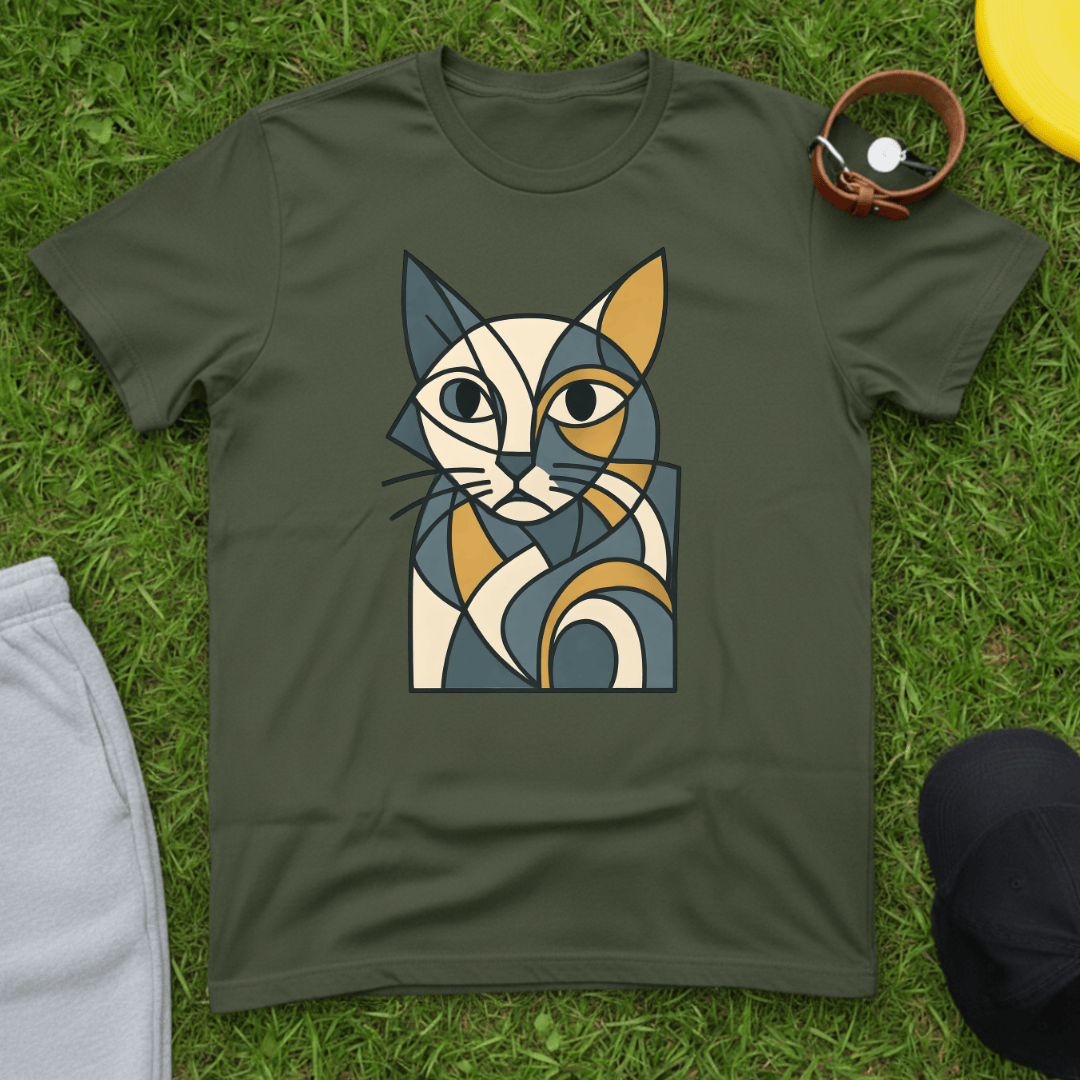 Cubist Cat Tee