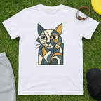 Cubist Cat Tee