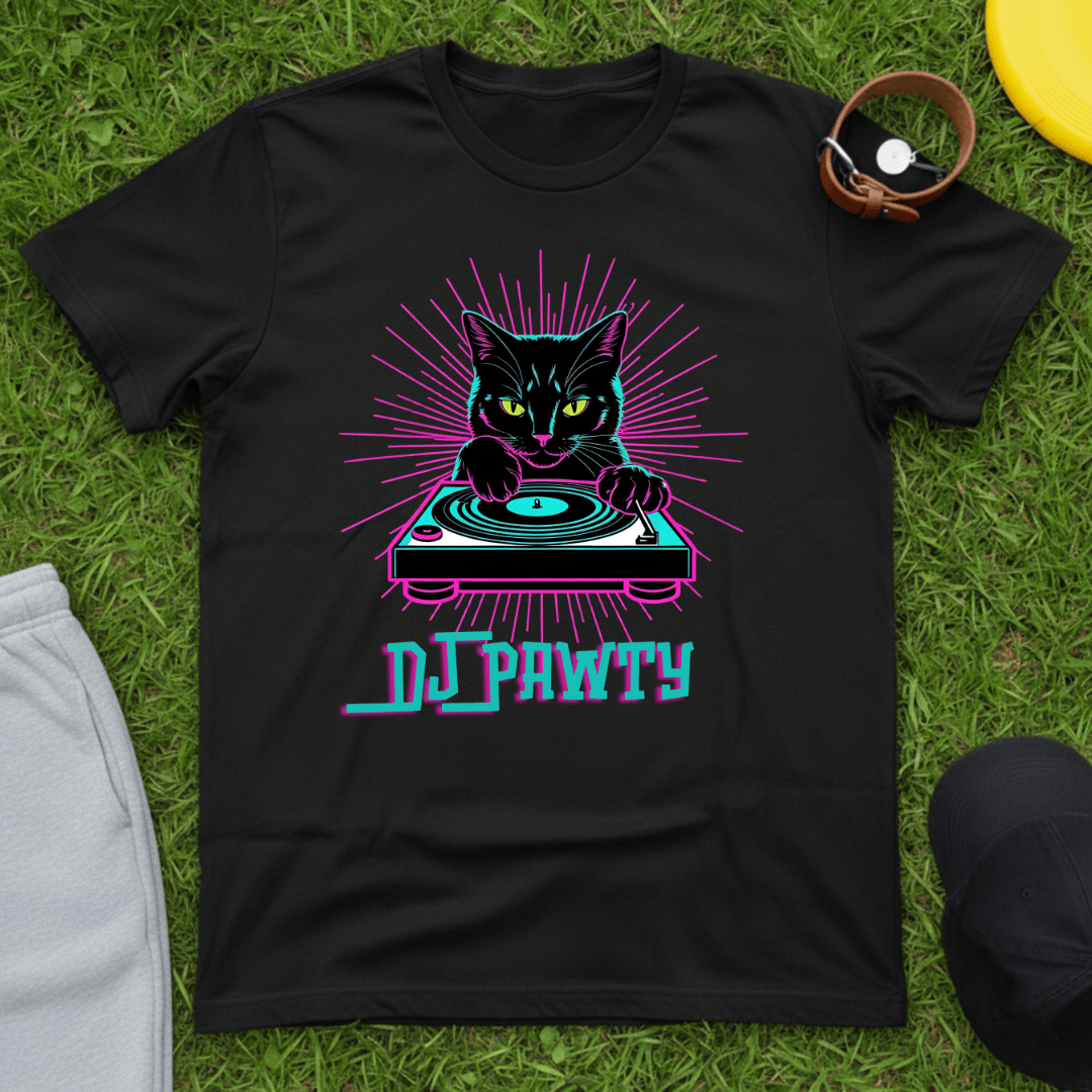 DJ Pawty Cat Tee