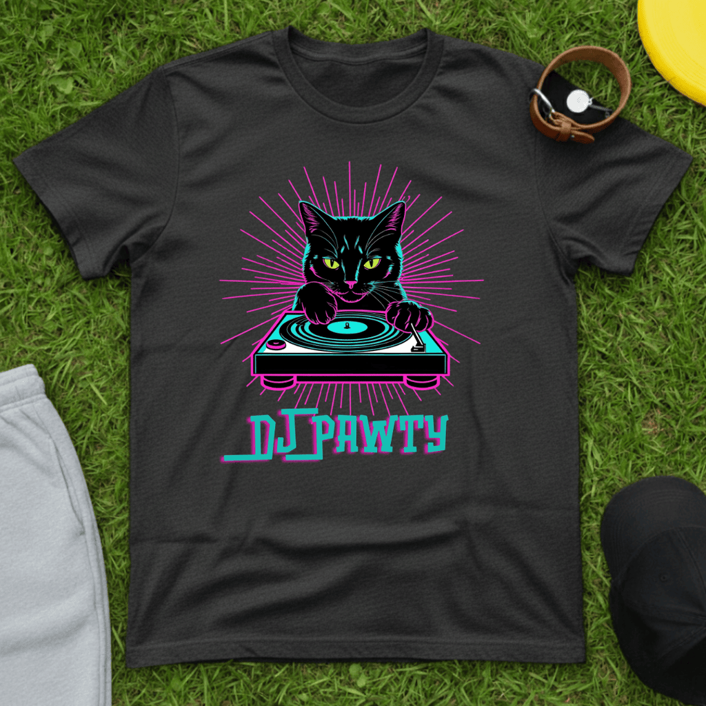 DJ Pawty Cat Tee