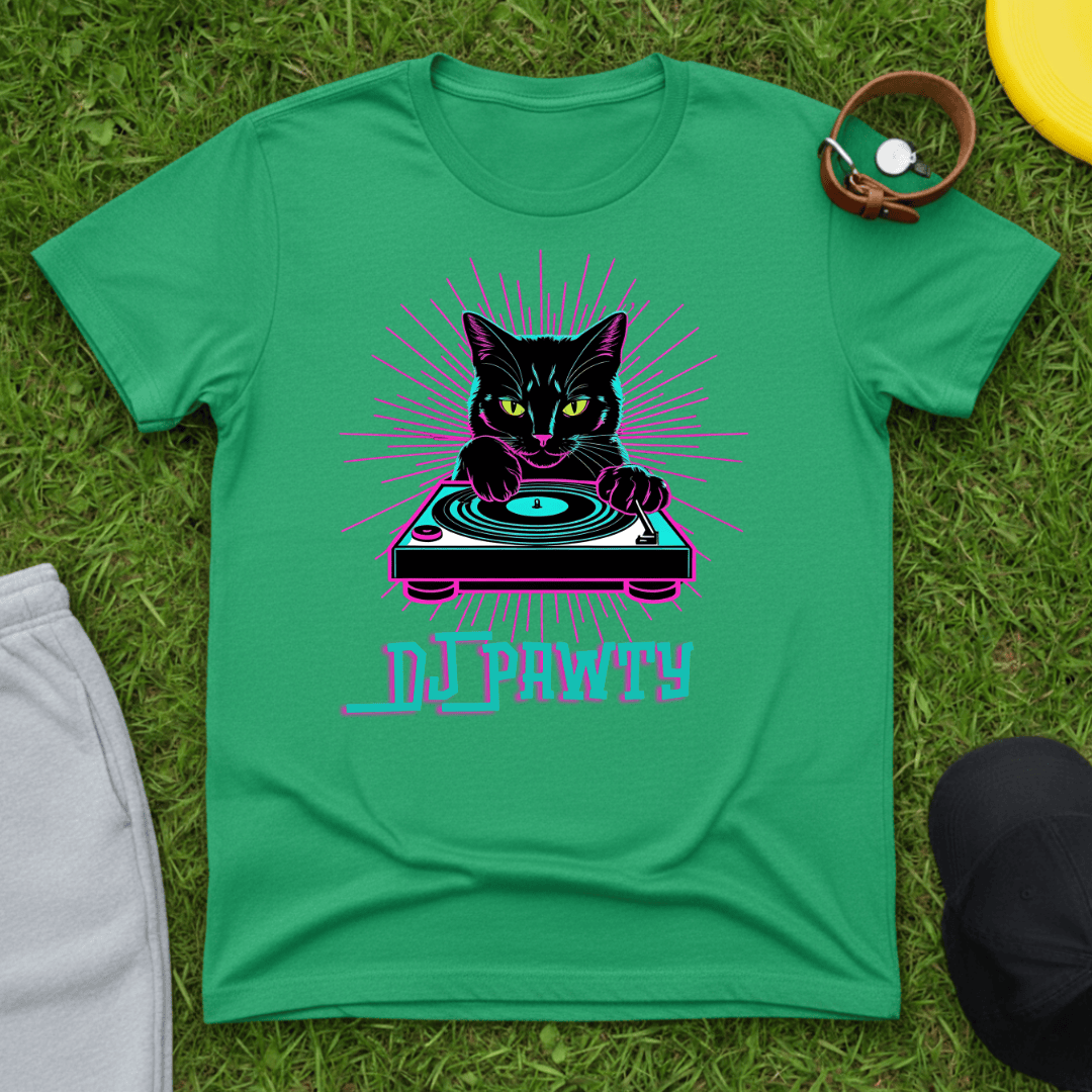 DJ Pawty Cat Tee