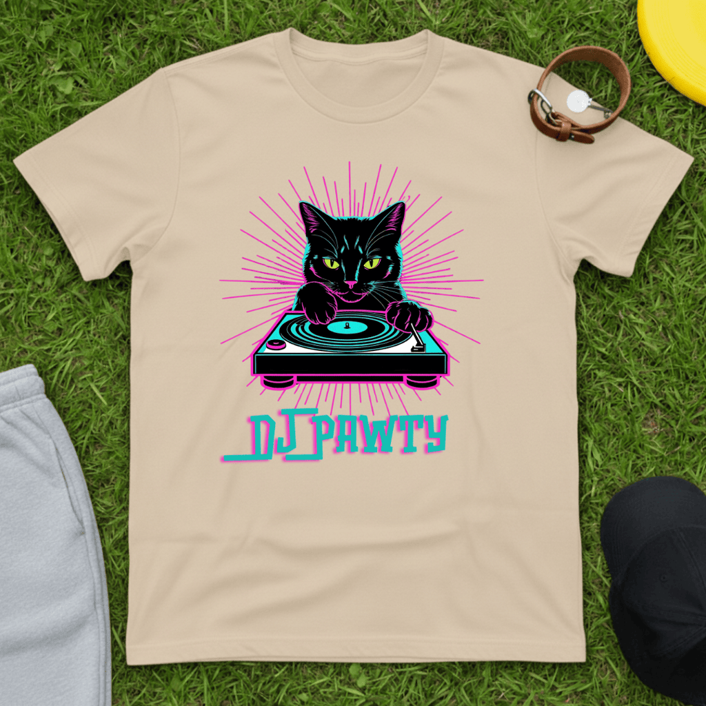 DJ Pawty Cat Tee