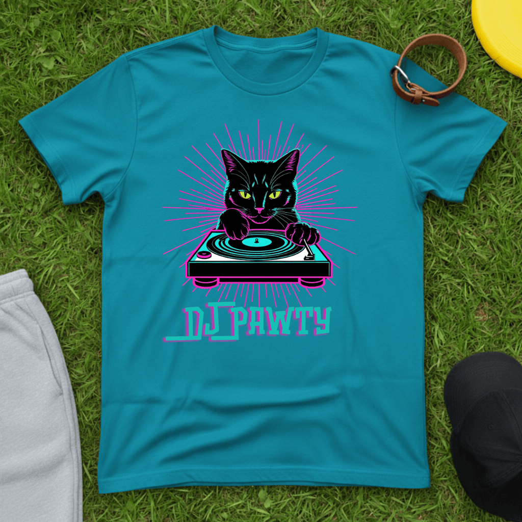 DJ Pawty Cat Tee