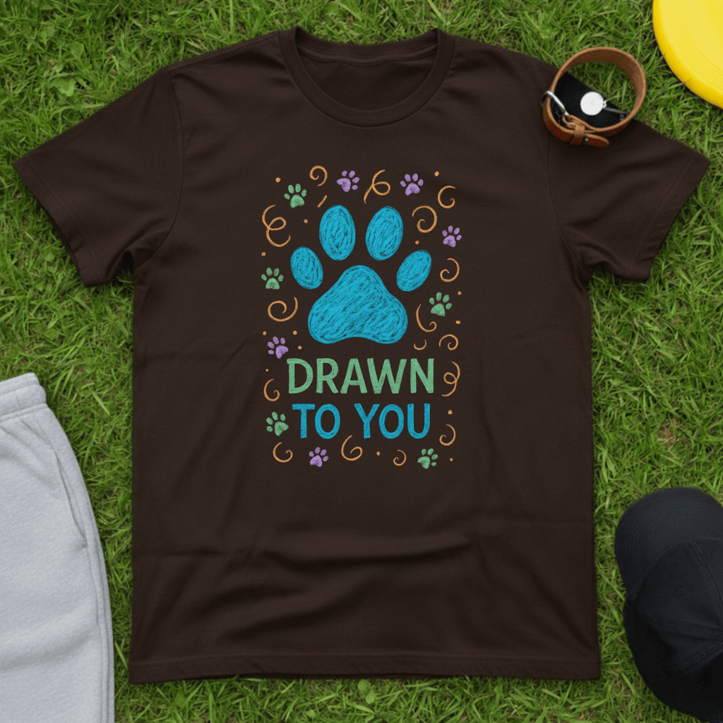 Drawn to You Confetti Paw Tee