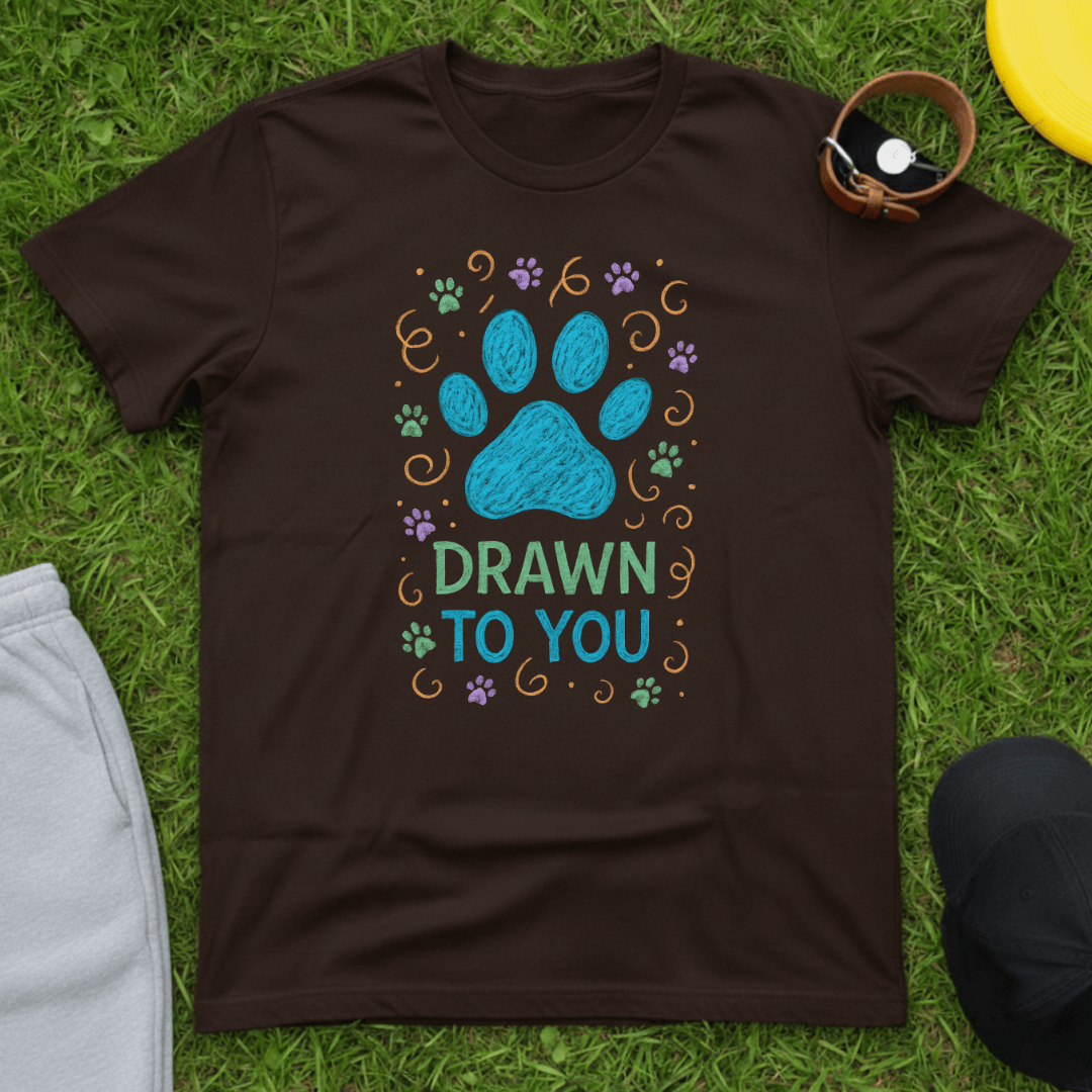 Drawn to You Confetti Paw Tee